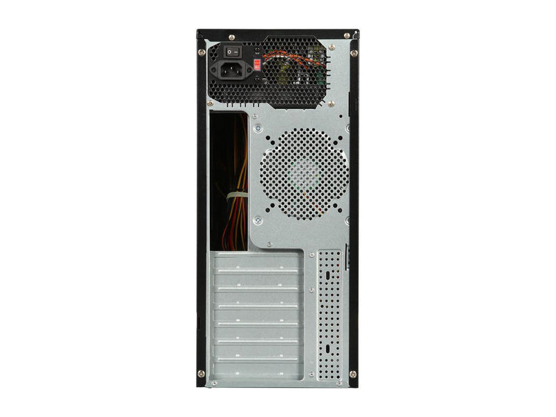 Rosewill - Black, Hot-Dipped Galvanized Steel ATX Mid Tower Computer Case with 500W Power Supply - R536-BK