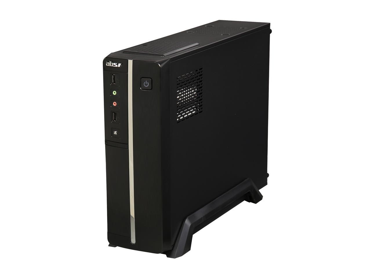 ABS R206-ITX - Micro ATX Slim Computer Case - Black