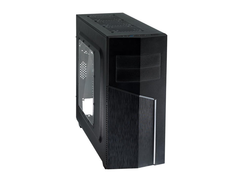 Rosewill ATX Mid Tower Gaming Computer Case, Supports up to 400 mm Long VGA Card, Comes with Two Fans Pre-installed - Front 120 mm Fan x 1, Rear 120 mm Fan x 1 - TYRFING