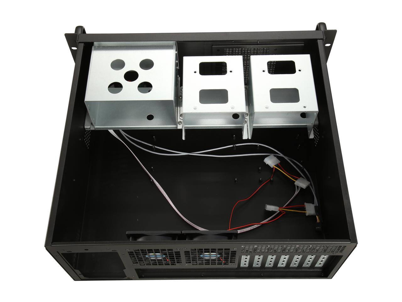 Rosewill RSV-R4100 - 4U Rackmount Server Case / Chassis - 8 Internal Bays, 2 Included Cooling Fans