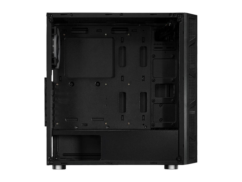 Rosewill ATX Mid Tower Gaming PC Computer Case with Dual Ring Blue LED Fans, 360mm Water Cooling Radiator Support, Tempered Glass and Steel, USB 3.0 - SPECTRA C100