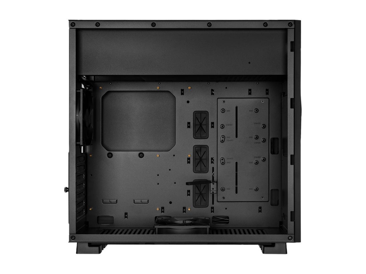 Rosewill ATX Mid Tower Gaming PC Computer Case with 2 x 120mm Fans (Supports up to 6), 240mm AIO Support, EATX Support, Top Mount PSU & HDD/SSD, Tempered Glass & Black Steel - PRISM S-BLACK-LITE