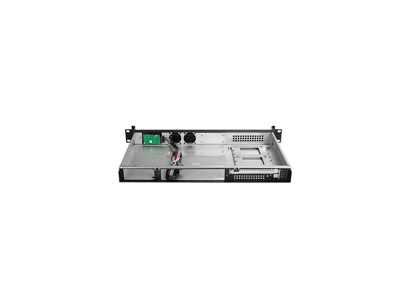 iStarUSA D-118V2-ITX Black Metal / Aluminum 1U Rackmount Compact Server Chassis