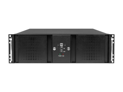Athena Power RM-DD3U36E808 Black 1.2mm Steel 3U Rackmount Server Case 800W 80 PLUS Bronze 6 External 5.25" Drive Bays