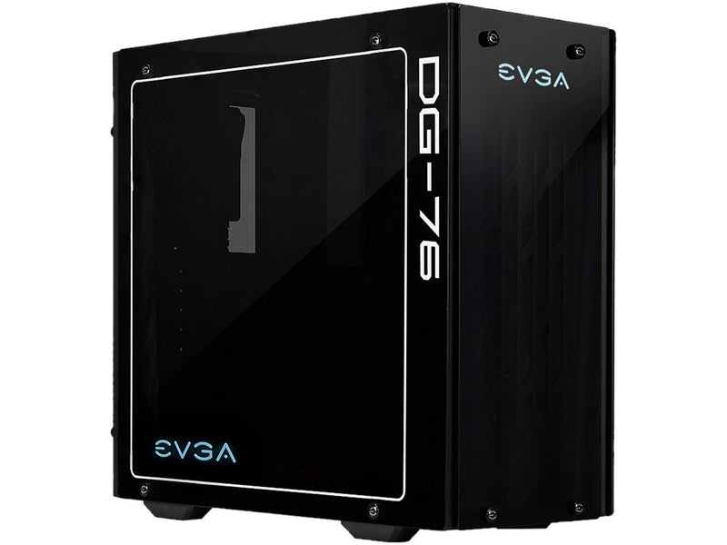 EVGA DG-76 Matte Black Mid-Tower, 2 Sides of Tempered Glass, RGB LED and Control Board, Gaming Case 160-B0-2230-KR
