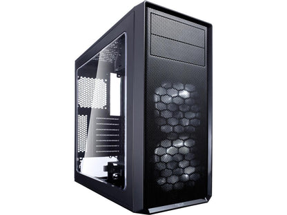 Fractal Design Focus G Black ATX Mid Tower Computer Case, FD-CA-FOCUS-BK-W