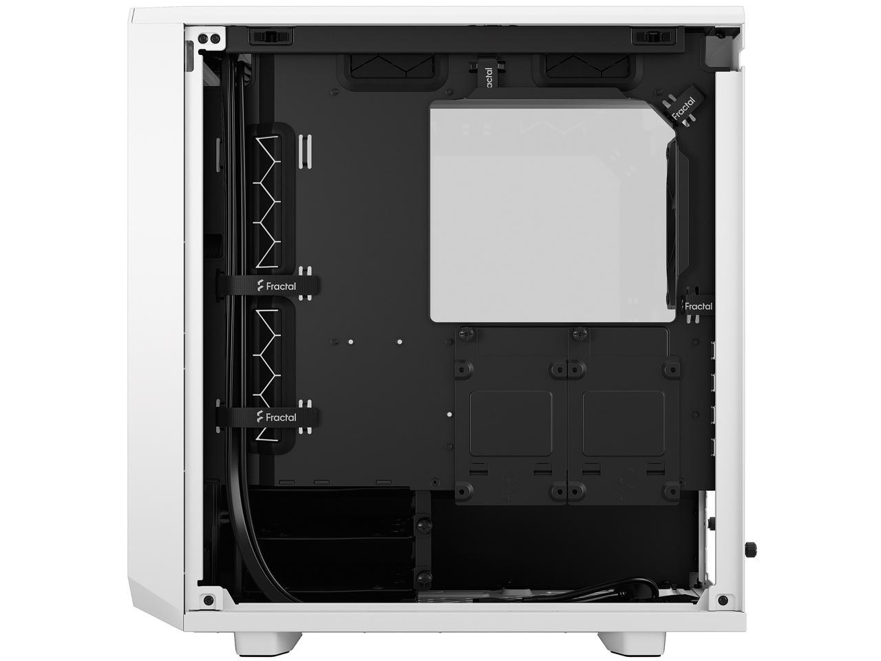 Fractal Design Meshify 2 Mini White TG mATX High-Airflow Clear Tempered Glass Window Computer Case