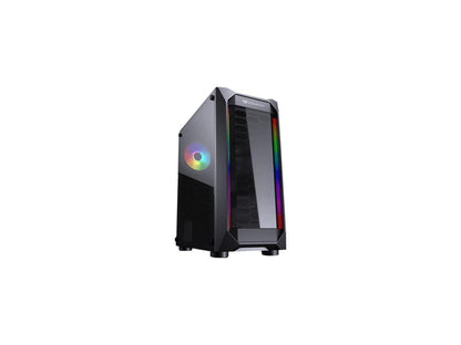 COUGAR MX410 Black Powerful and Compact Mid-Tower Case with Dual RGB Strips