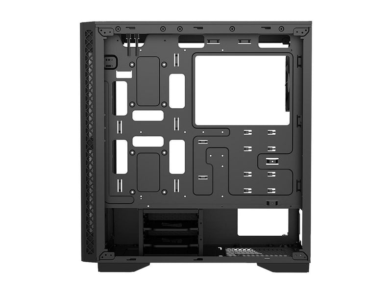 DEEPCOOL MATREXX 50 Mid-Tower Case Tempered Glass Side And Front Panel With PSU Shroud Large Air-intake