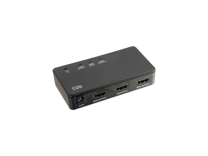 C2G 41057 2-Port 4K UHD HDMI Splitter, Black