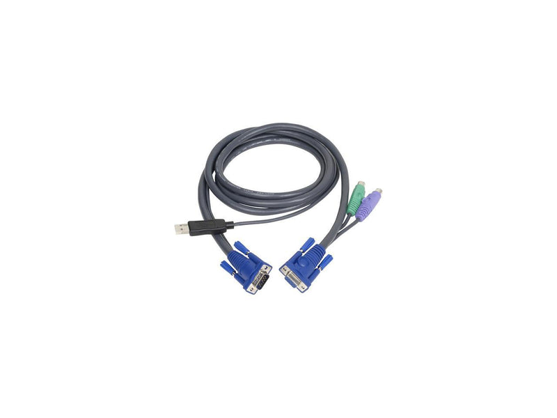 IOGEAR 6 ft. PS/2 to USB Intelligent KVM Cable G2L5502UP