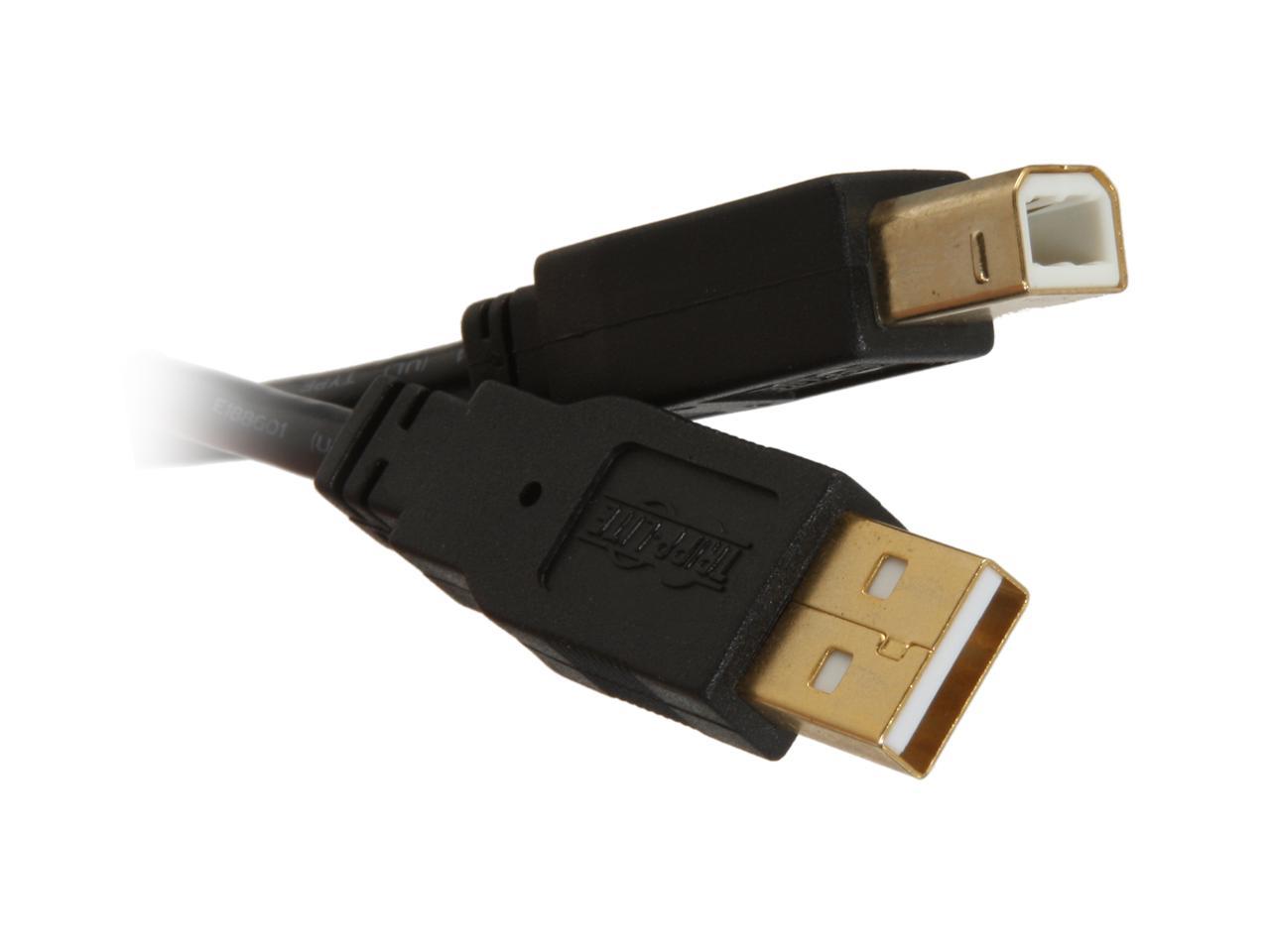 Tripp Lite U022-015 Black USB 2.0 Hi-Speed A/B Cable (M/M)