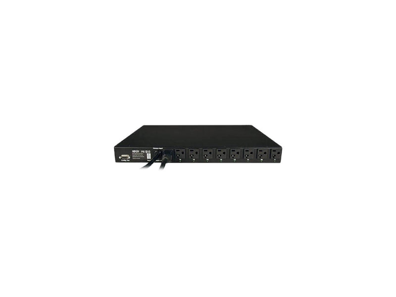 Tripp Lite 1.9 kWatts Single-Phase ATS / Switched PDU with LX Platform Interface, 120V Outlets (16 x 5-15/20R), 2 x L5-20P / 5-20P 12.0 Feet 120V Inputs, 1U Rack-Mount, TAA (PDUMH20ATNET)