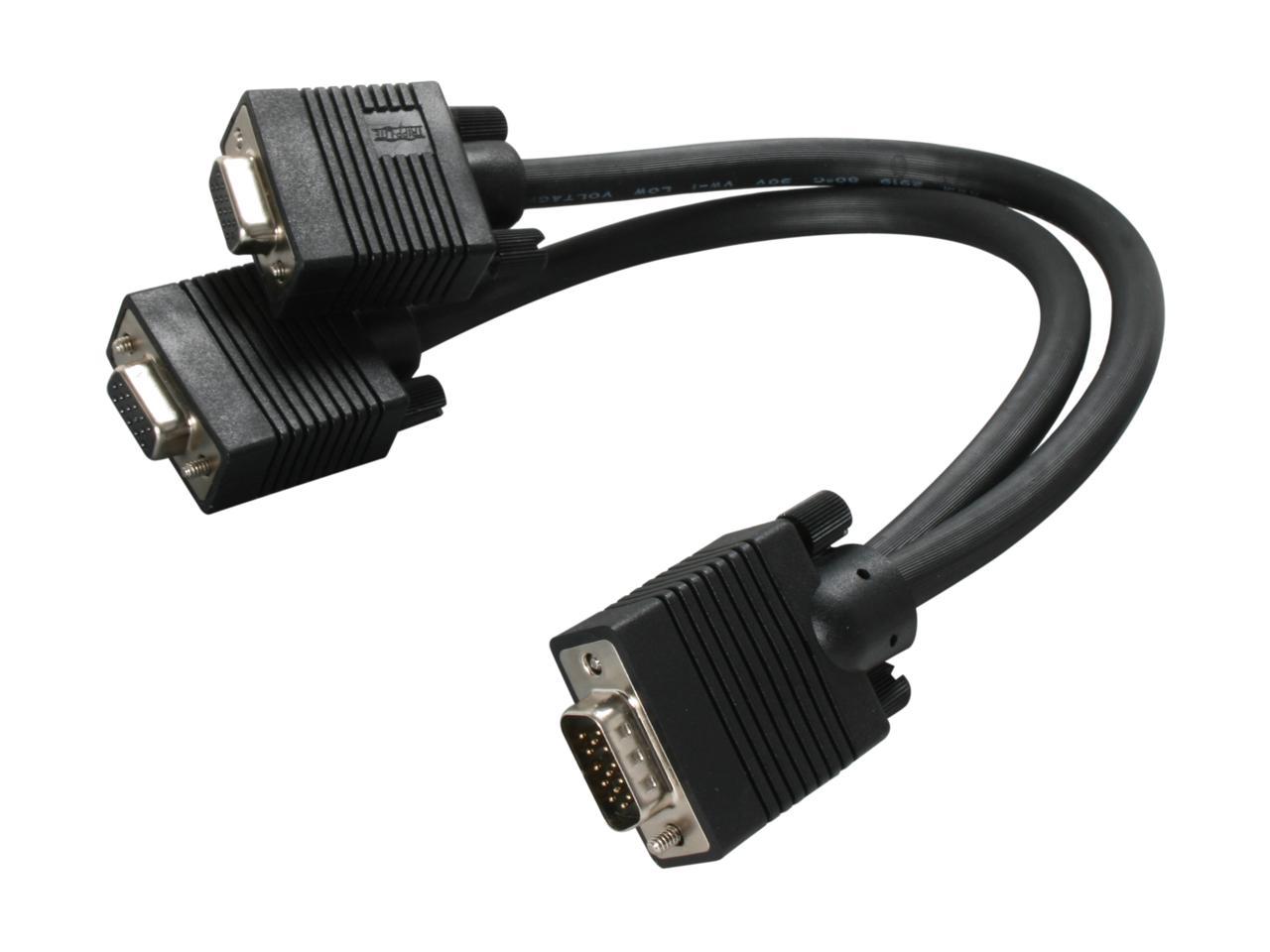 Tripp Lite P516-001 1 ft. VGA / XVGA Splitter Cable HD15M to 2 x HD15F