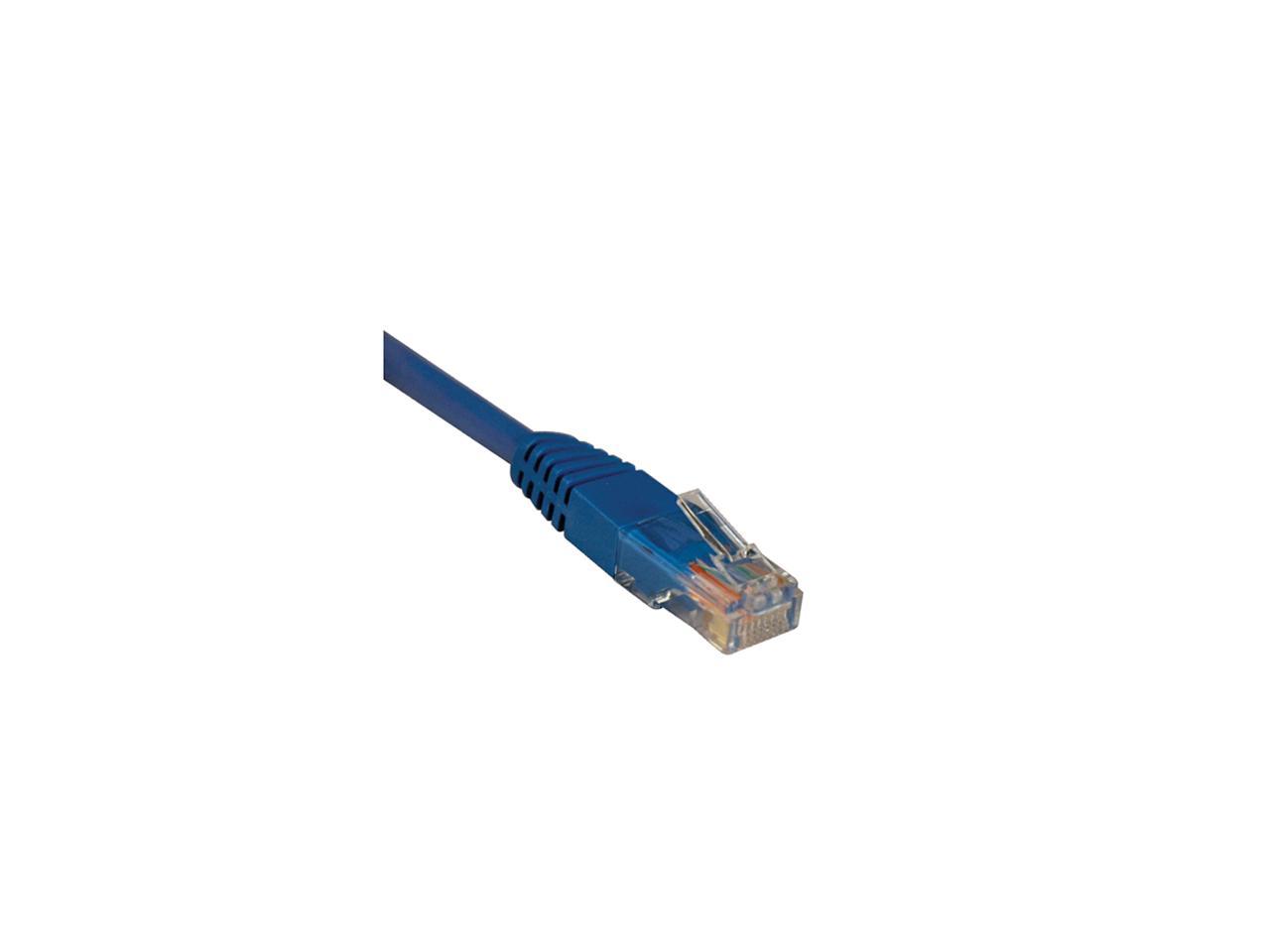 TRIPP LITE N002-100-BL 100 ft. Cat 5E Blue Cat5e 350MHz Molded Patch Cable