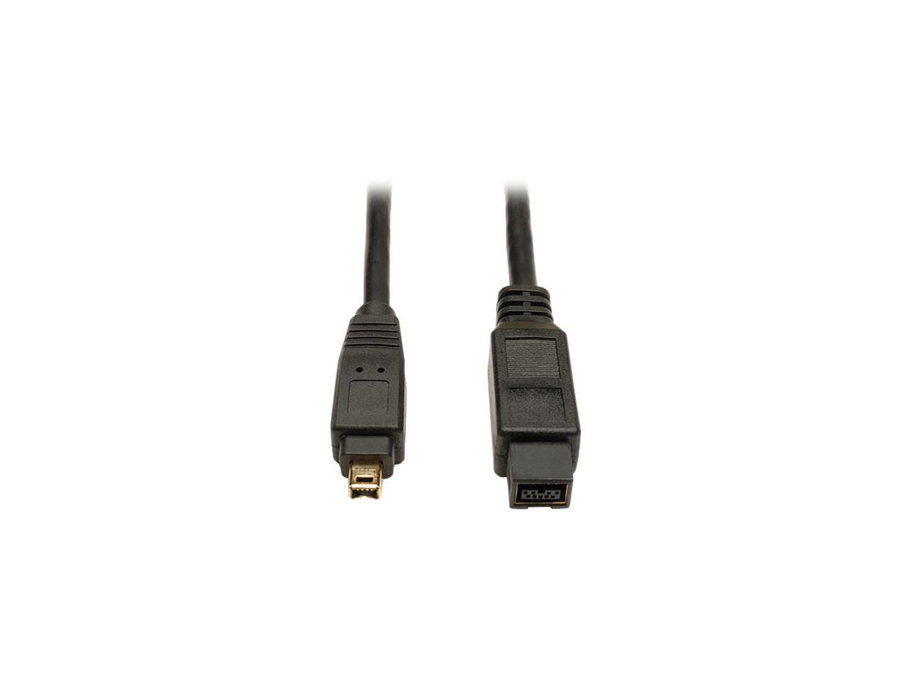 Tripp Lite F019-006 6 ft. IEEE-1394b FireWire 800 Gold Hi-Speed 9pin/4pin Cable Male to Male