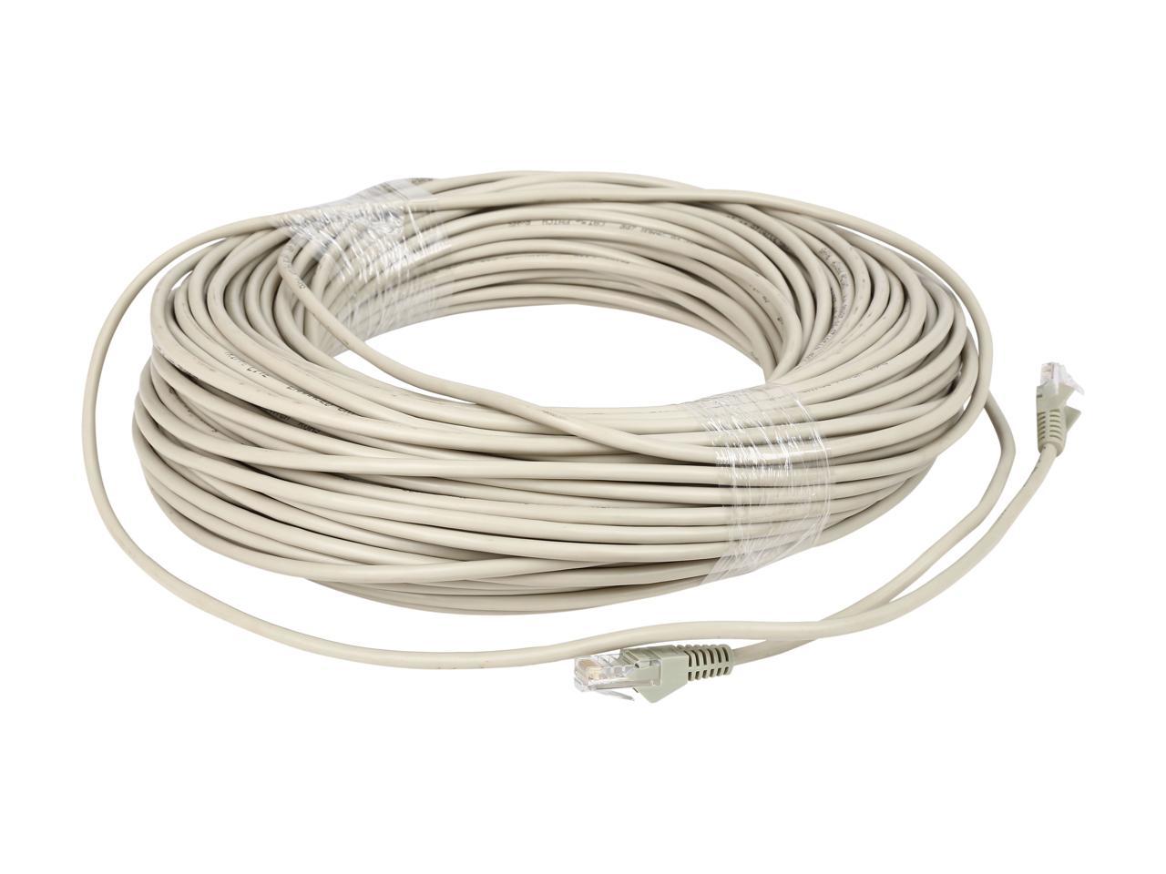 TRIPP LITE N001-200-GY 200 ft. Cat 5E Gray Snagless Cat5e Molded Patch Cable
