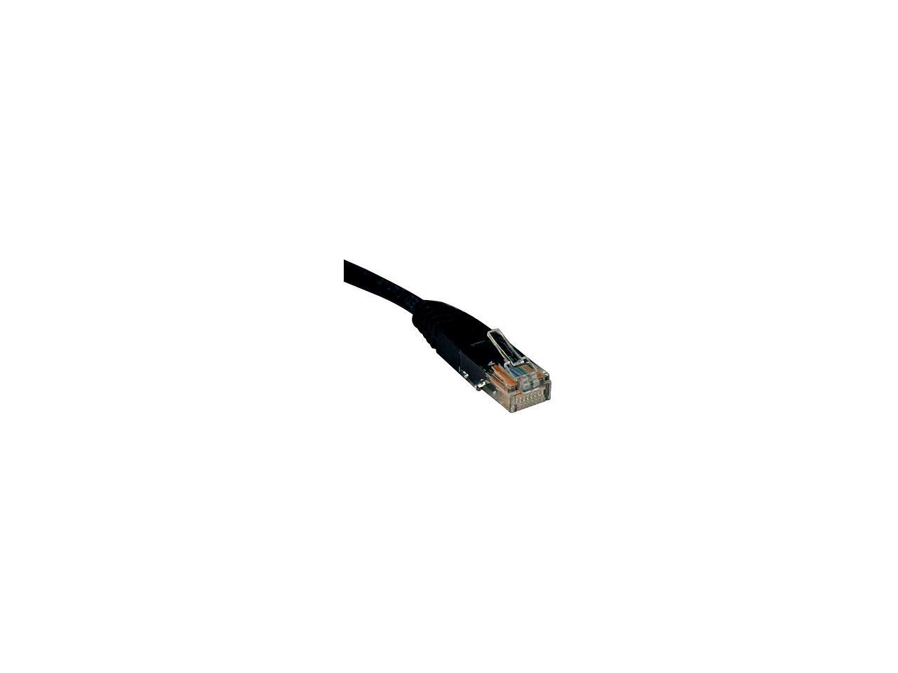 TRIPP LITE N002-010-BK 10 ft. Cat 5E Black Cat5e 350MHz Molded Patch Cable