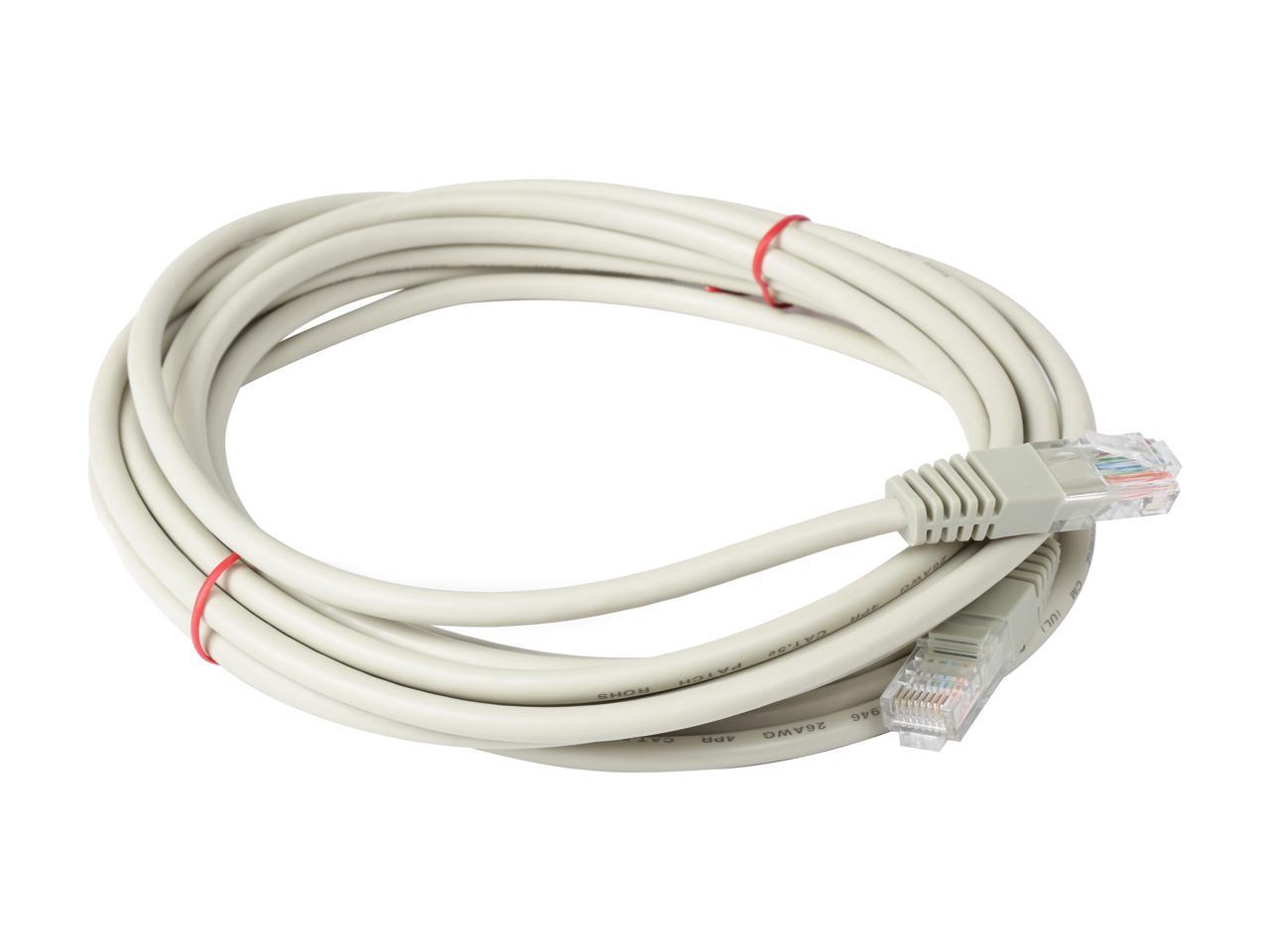 TRIPP LITE N002-015-GY 15 ft. Cat 5E Gray Cat5e 350MHz Molded Patch Cable
