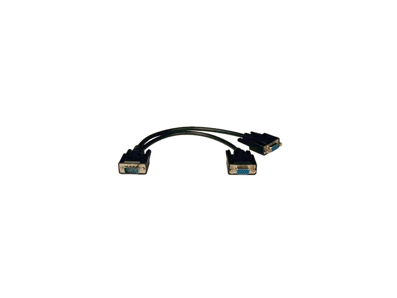 TRIPP LITE 1 ft. SXGA/UXGA Hi-Res Splitter Cable - HD15M to 2 x HD15F P516-001-HR