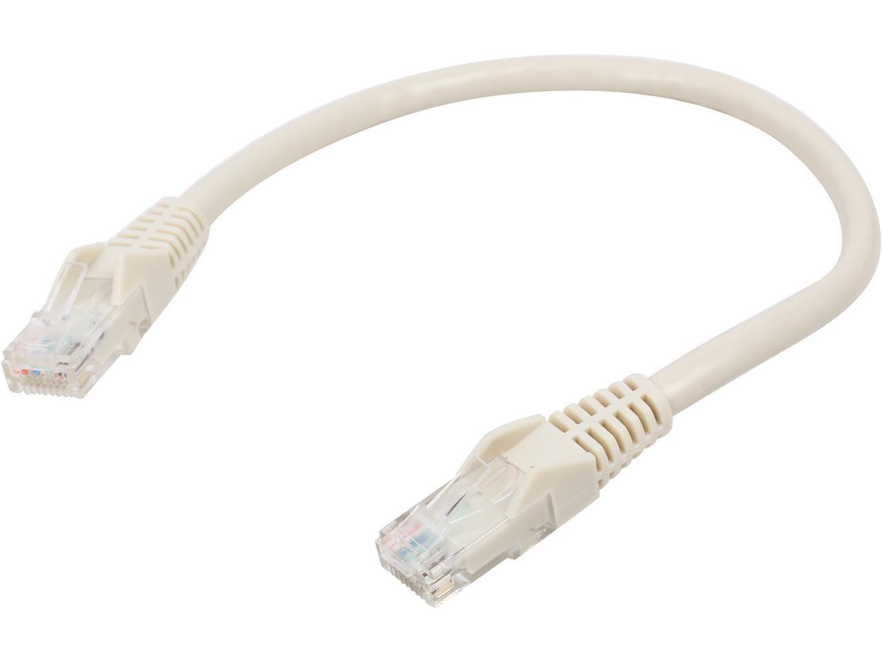TRIPP LITE N201-001-WH 1 ft. Cat 6 White Gigabit Snagless Molded Patch Cable
