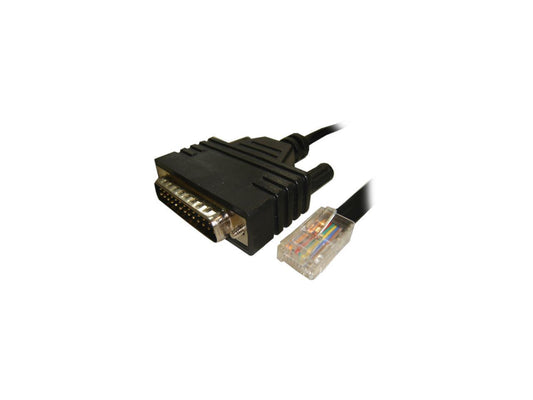 Cisco Model CAB-AUX-RJ45= 8 ft Auxiliary Cable - Serial cable - RJ-45 (M) - DB-25 (M) - 8 ft Male to Male