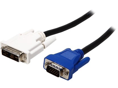 C2G/Cables To Go 26954 2m DVI A male to HD15 Male Video Cable