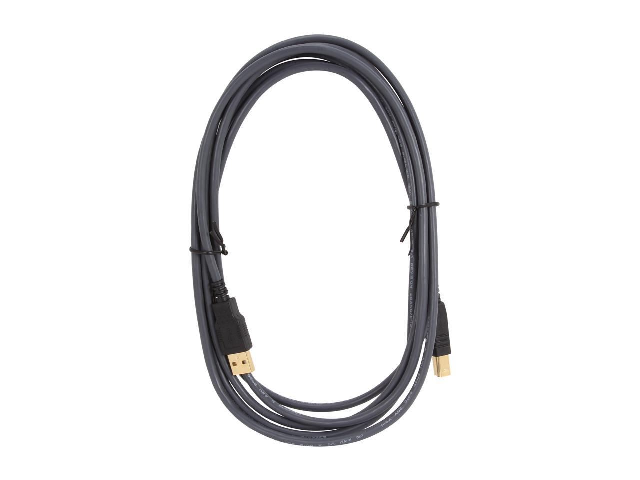 C2G 45003 USB Cable - Ultima USB 2.0 A Male to B Male Cable for Printers, Scanners, Brother, Canon, Dell, Epson, HP and more, Black (9.8 Feet, 3 Meters)