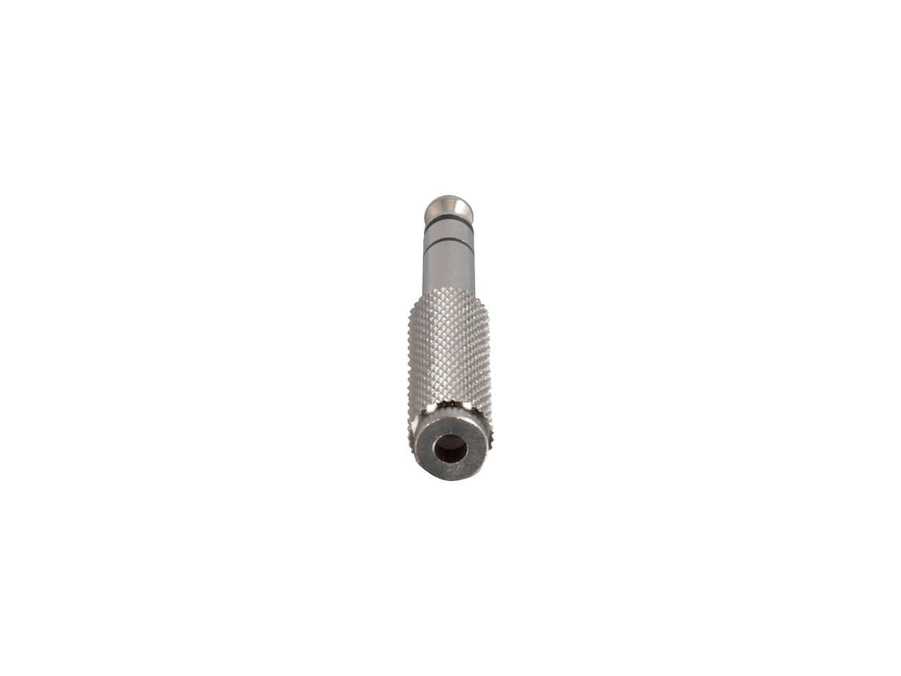 C2G 40639 1/4 Inch Stereo Male to 3.5mm Stereo Female Adapter, TAA Compliant, Silver