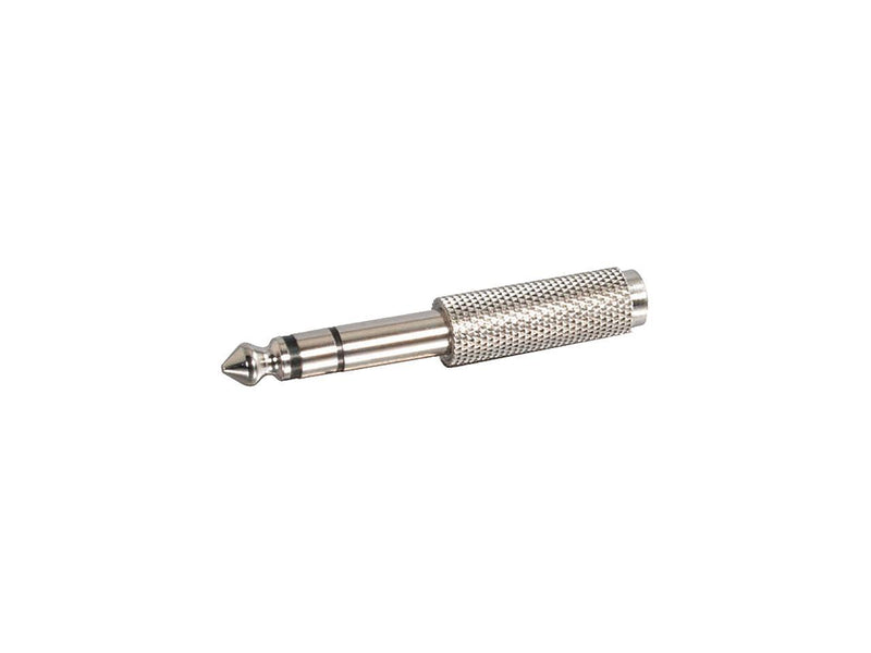 C2G 40639 1/4 Inch Stereo Male to 3.5mm Stereo Female Adapter, TAA Compliant, Silver