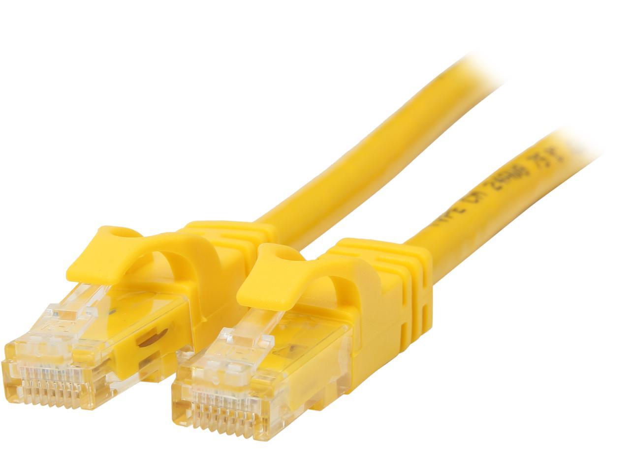 C2G 31346 Cat6 Cable - Snagless Unshielded Ethernet Network Patch Cable, Yellow (5 Feet, 1.52 Meters)
