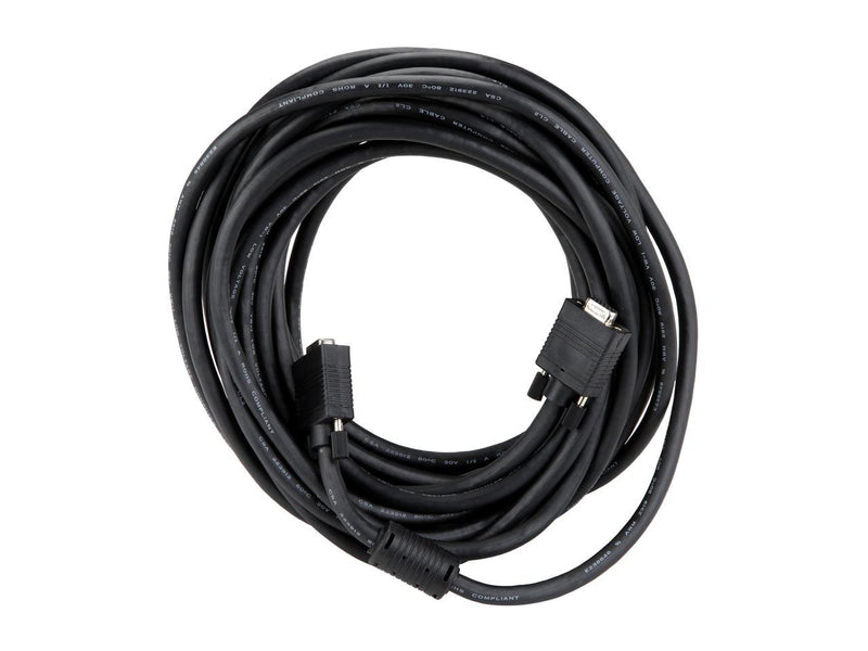 Athena Power CLH-VGA35MF 35 ft. Coax High Resolution VGA Monitor Extension Cable - HD15 M/F