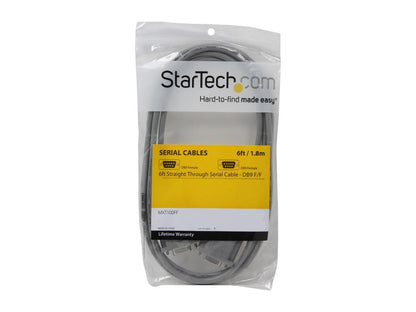 StarTech.com Model MXT100FF 6 ft. Straight Through Serial Cable - DB9 F/F Female to Female