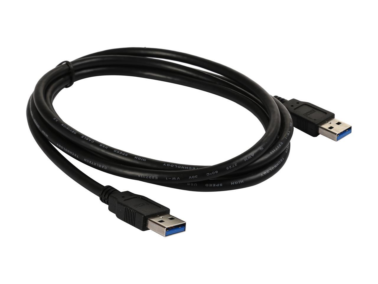 StarTech.com USB3SAA6BK Black Black SuperSpeed USB 3.0 Cable A to A - M/M