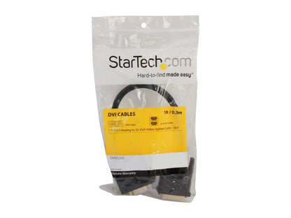 StarTech.com DVISPL1VV Black Cable