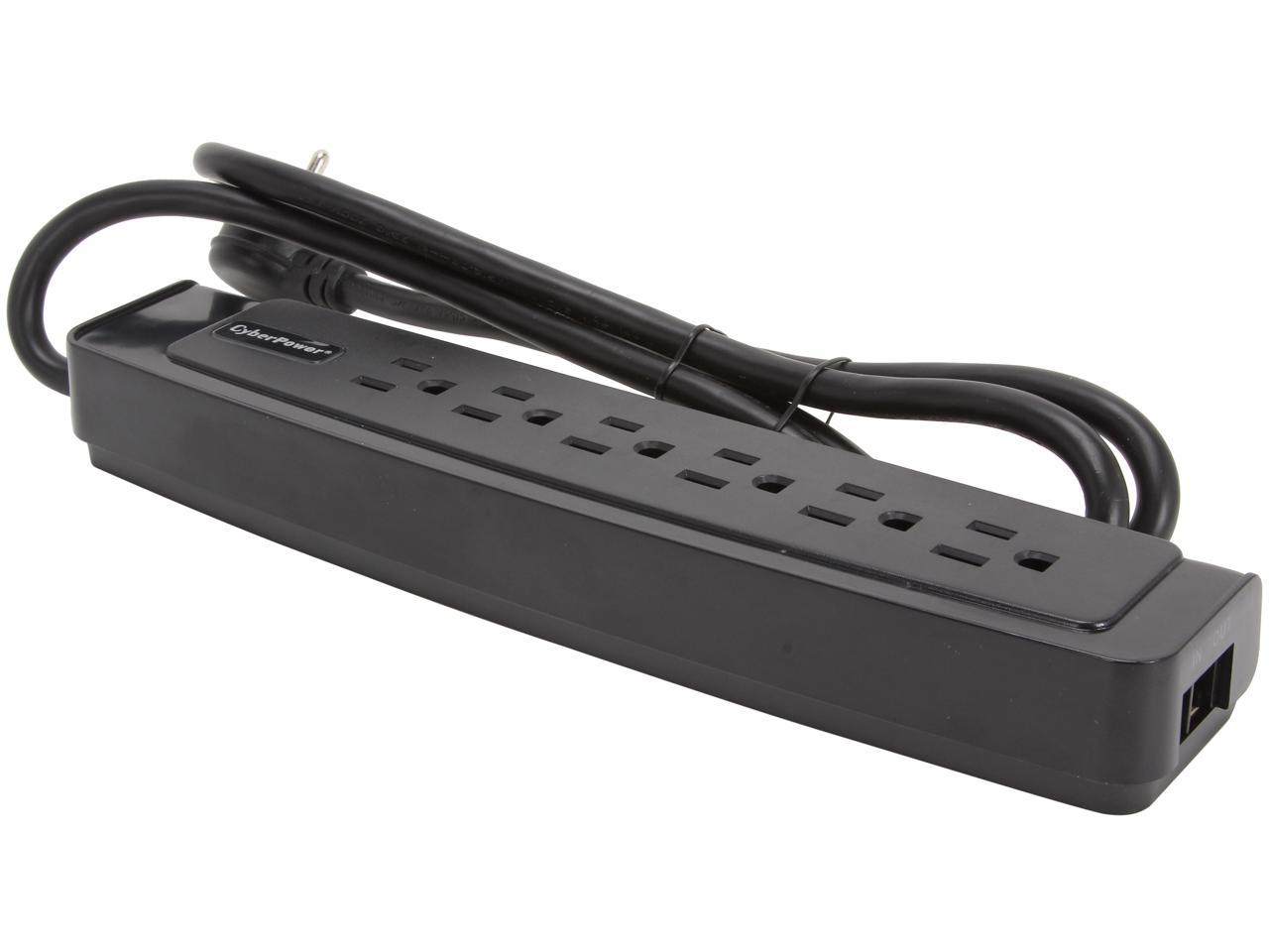 CyberPower CSP604T 4 Feet 6 Outlets 1350 joules Surge Suppressor