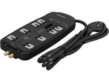 CyberPower CSHT808TC 8 Feet, 8 Outlets, 2850 Joules Surge Suppressor