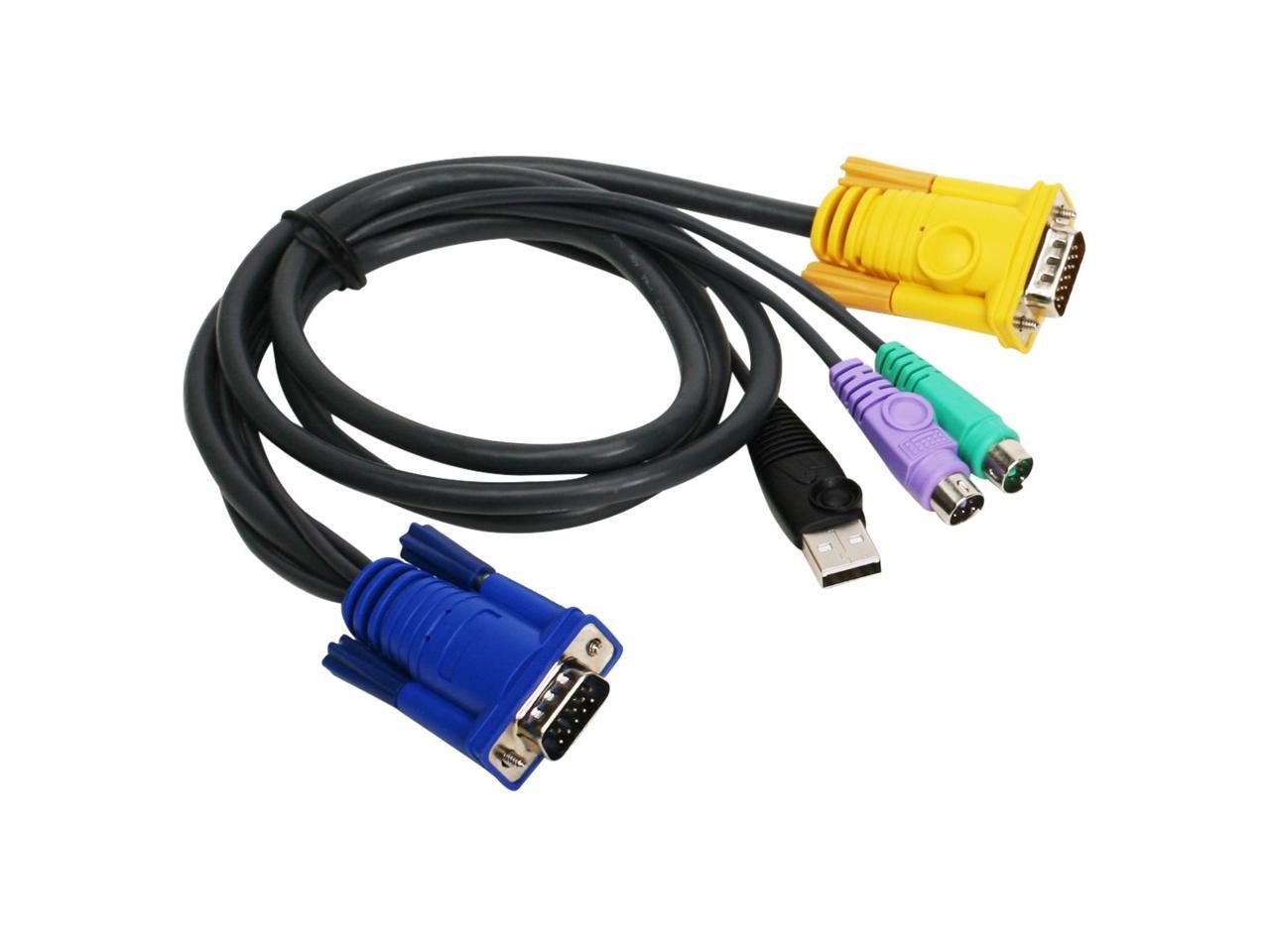 Iogear PS/2-USB KVM Cable - 6ft