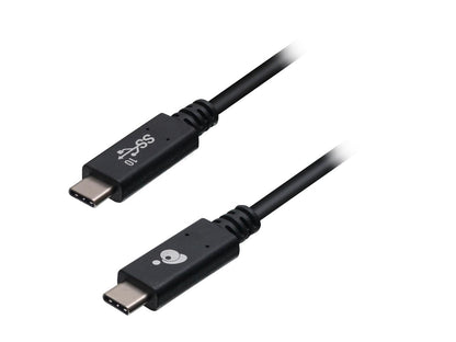 IOGEAR G2LU3CCM01E Black Smart USB-C to USB-C [USB-IF Certified] 10Gbps Cable with E-Marker