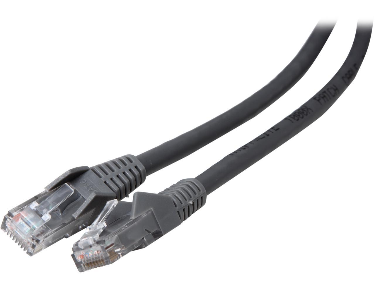 TRIPP LITE N201-006-GY 6 ft. Cat 6 Gray Gigabit Snagless Molded Patch Cable