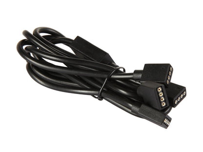 Cooler Master 1-to-3 RGB Splitter Cable for LED Strips, RGB Fans, 22.8" length, 5 & 4-Pin Header, Daisy-chain support