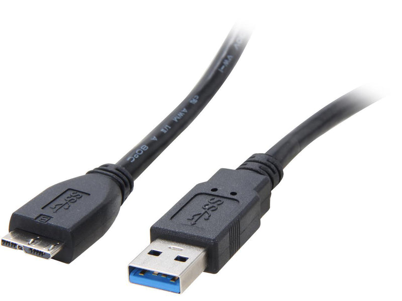 C2G 54176 Micro USB Cable - USB 3.0 A Male to USB Micro-B Male Cable, Black (3.3 Feet, 1 Meter)