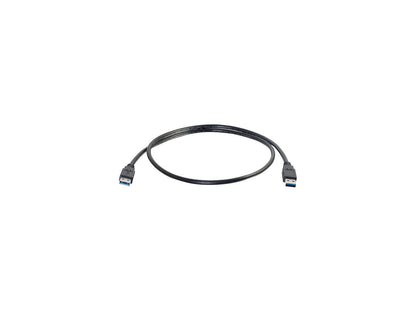C2G 54170 USB Cable - USB 3.0 A to A Cable M/M, Black (3.3 Feet, 1 Meter)