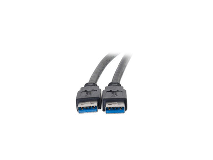 C2G 54170 USB Cable - USB 3.0 A to A Cable M/M, Black (3.3 Feet, 1 Meter)