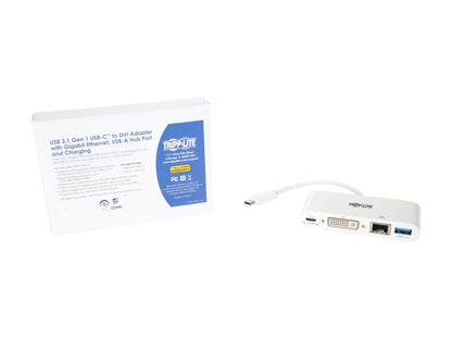 Tripp Lite USB C to DVI Multiport Adapter Converter Hub 6in USB Type C to DVI (U444-06N-DGU-C)
