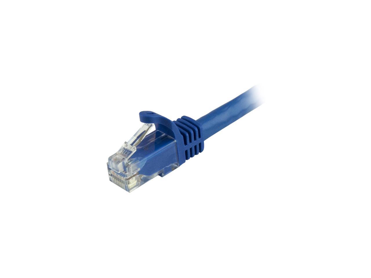 StarTech N6PATCH6INBL 6in Blue Cat6 Patch Cable with Snagless RJ45 Connectors - Short Ethernet Cable - 6 inch Cat 6 UTP Cable