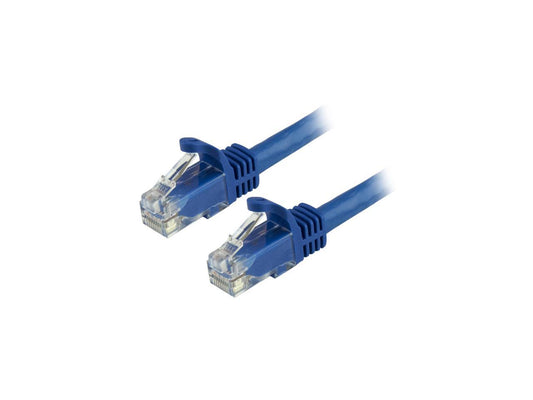 StarTech N6PATCH6INBL 6in Blue Cat6 Patch Cable with Snagless RJ45 Connectors - Short Ethernet Cable - 6 inch Cat 6 UTP Cable