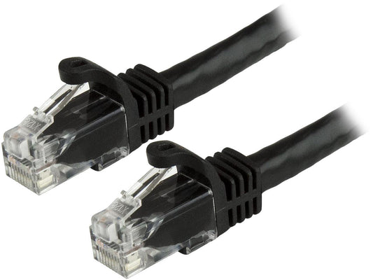 StarTech N6PATCH1BK StarTech.com Cat6 Patch Cable - 1 ft. - Black Ethernet Cable - Snagless RJ45 Cable - Ethernet Cord - Cat 6 Cable - 1 ft.