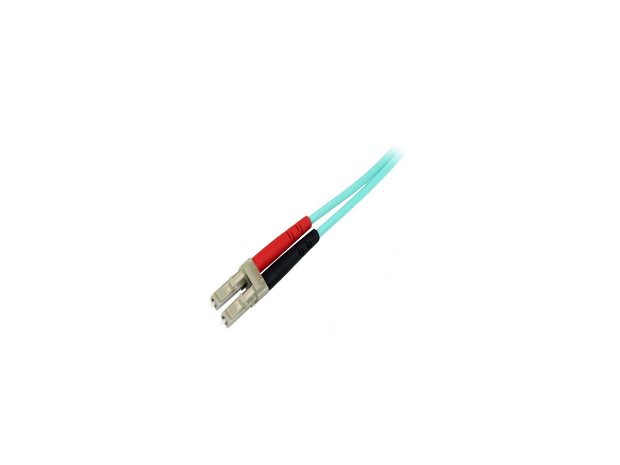 StarTech 450FBLCLC1 3.3 ft. OM4 Duplex Multimode Fiber Optic Cable - 100 Gb - 50/125 - LSZH - LC/LC Male to Male - 1 pack