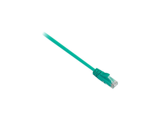 V7 V7N2C6-03F-GRNS 3 ft. Cat 6 Green Shielded Molded Snagless Network Patch Cable